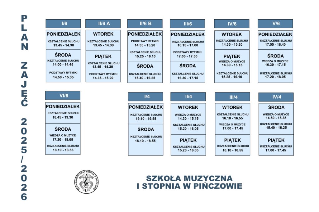 Plan lekcji 2025 - Klasami